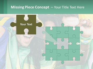 A Group Of People Are Posing For A Picture PowerPoint Template