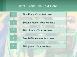 A Group Of People Are Posing For A Picture PowerPoint Template