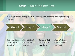 A Group Of People Are Posing For A Picture PowerPoint Template