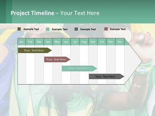 A Group Of People Are Posing For A Picture PowerPoint Template