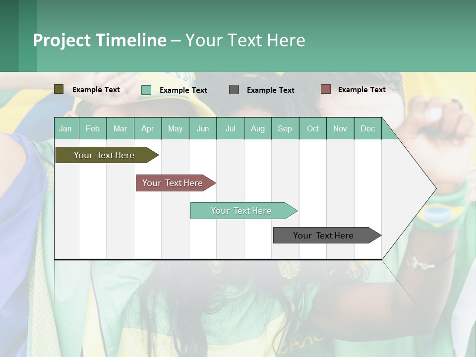 A Group Of People Are Posing For A Picture PowerPoint Template