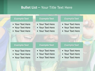 A Group Of People Are Posing For A Picture PowerPoint Template