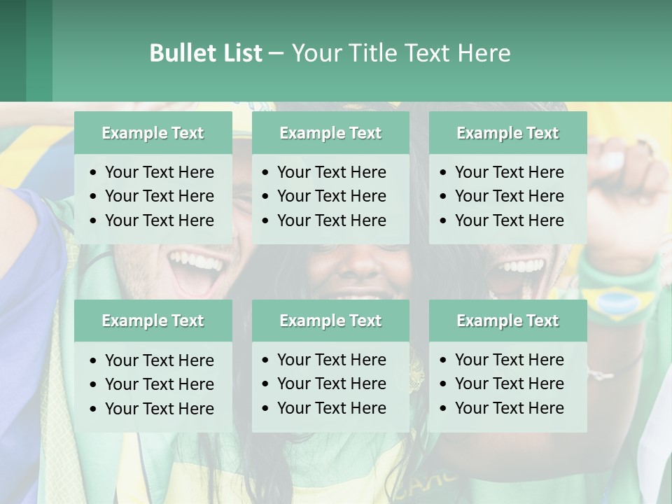 A Group Of People Are Posing For A Picture PowerPoint Template