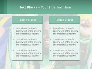 A Group Of People Are Posing For A Picture PowerPoint Template