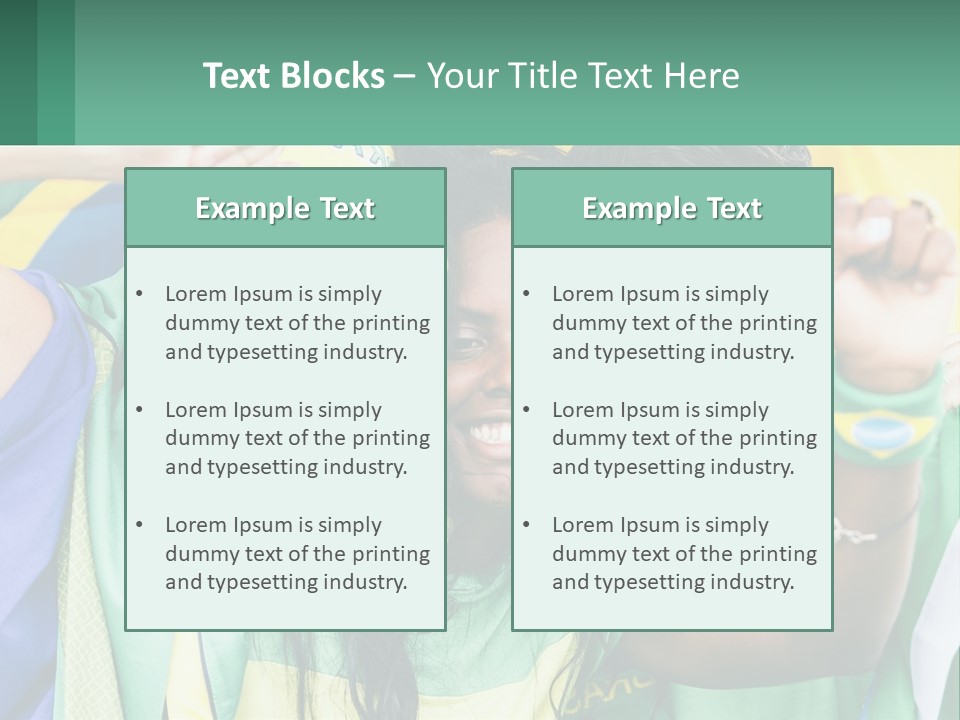 A Group Of People Are Posing For A Picture PowerPoint Template