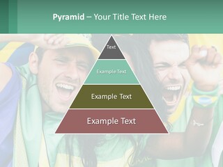 A Group Of People Are Posing For A Picture PowerPoint Template