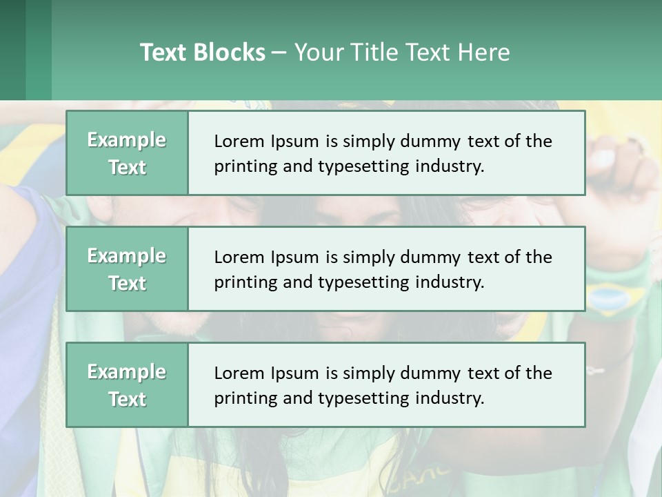 A Group Of People Are Posing For A Picture PowerPoint Template