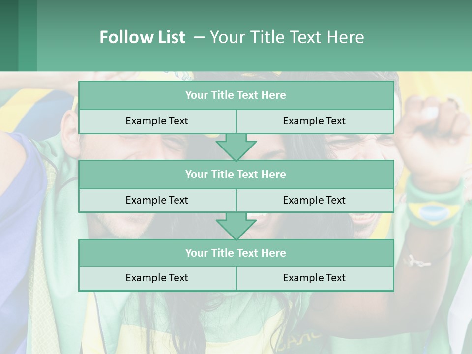 A Group Of People Are Posing For A Picture PowerPoint Template
