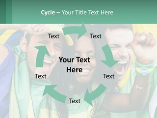 A Group Of People Are Posing For A Picture PowerPoint Template