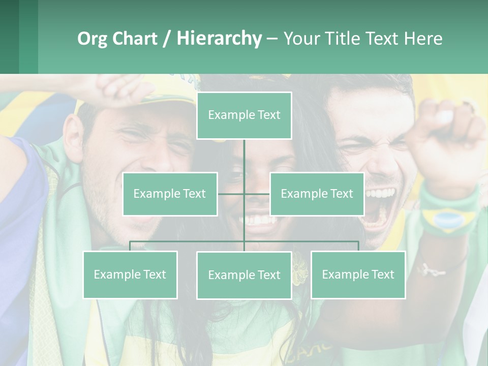A Group Of People Are Posing For A Picture PowerPoint Template
