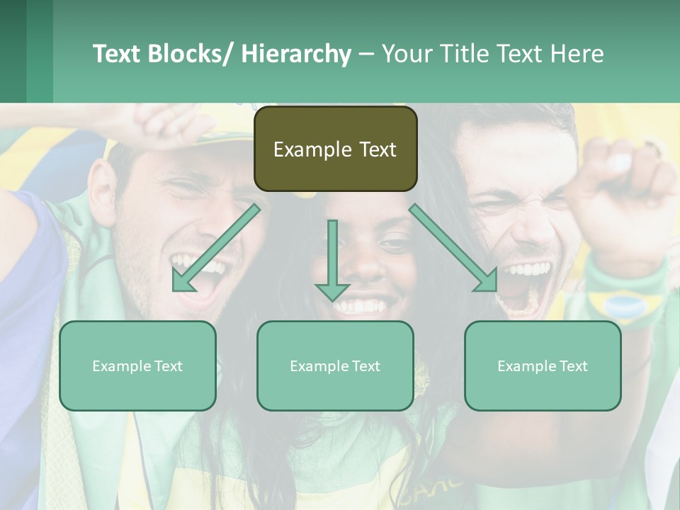 A Group Of People Are Posing For A Picture PowerPoint Template