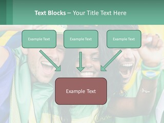 A Group Of People Are Posing For A Picture PowerPoint Template