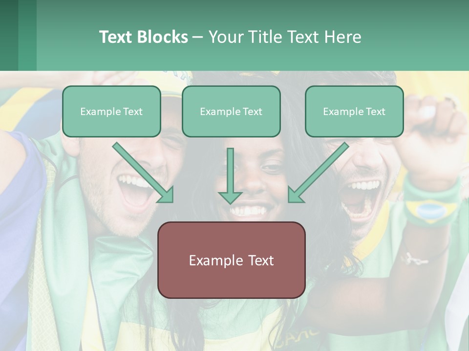 A Group Of People Are Posing For A Picture PowerPoint Template
