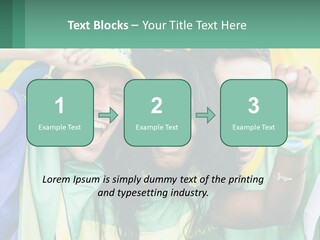 A Group Of People Are Posing For A Picture PowerPoint Template