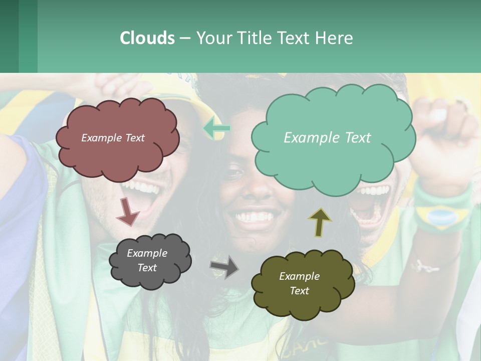 A Group Of People Are Posing For A Picture PowerPoint Template