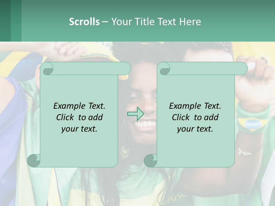 A Group Of People Are Posing For A Picture PowerPoint Template