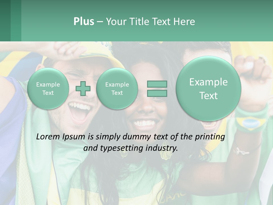 A Group Of People Are Posing For A Picture PowerPoint Template