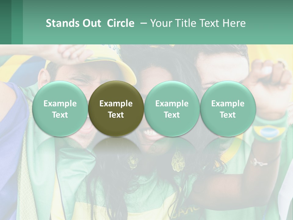 A Group Of People Are Posing For A Picture PowerPoint Template