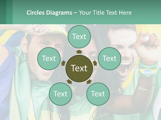 A Group Of People Are Posing For A Picture PowerPoint Template