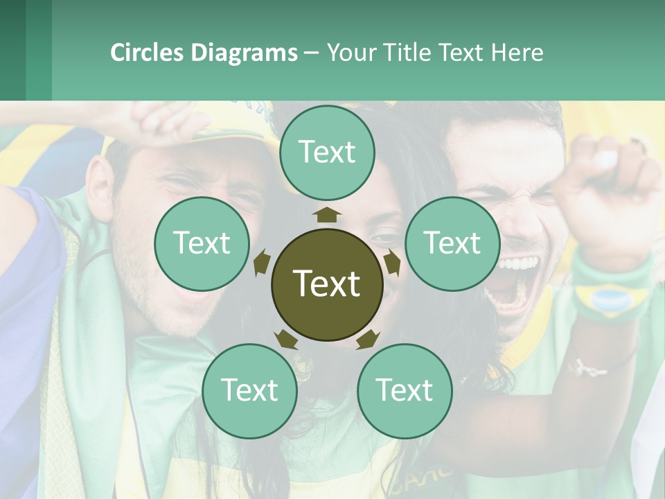 A Group Of People Are Posing For A Picture PowerPoint Template