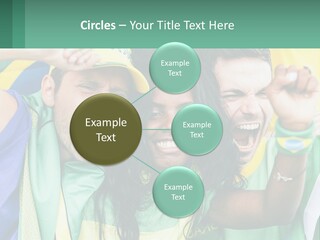 A Group Of People Are Posing For A Picture PowerPoint Template