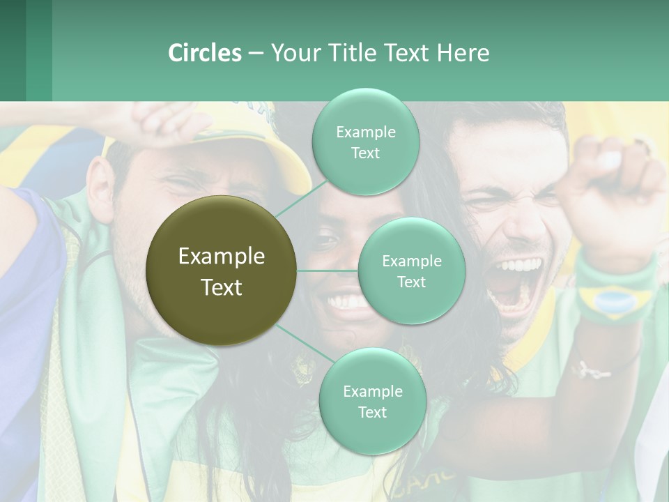 A Group Of People Are Posing For A Picture PowerPoint Template