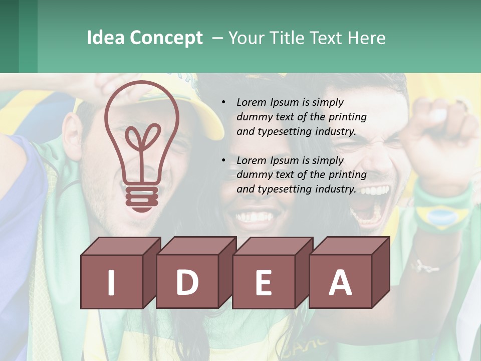 A Group Of People Are Posing For A Picture PowerPoint Template