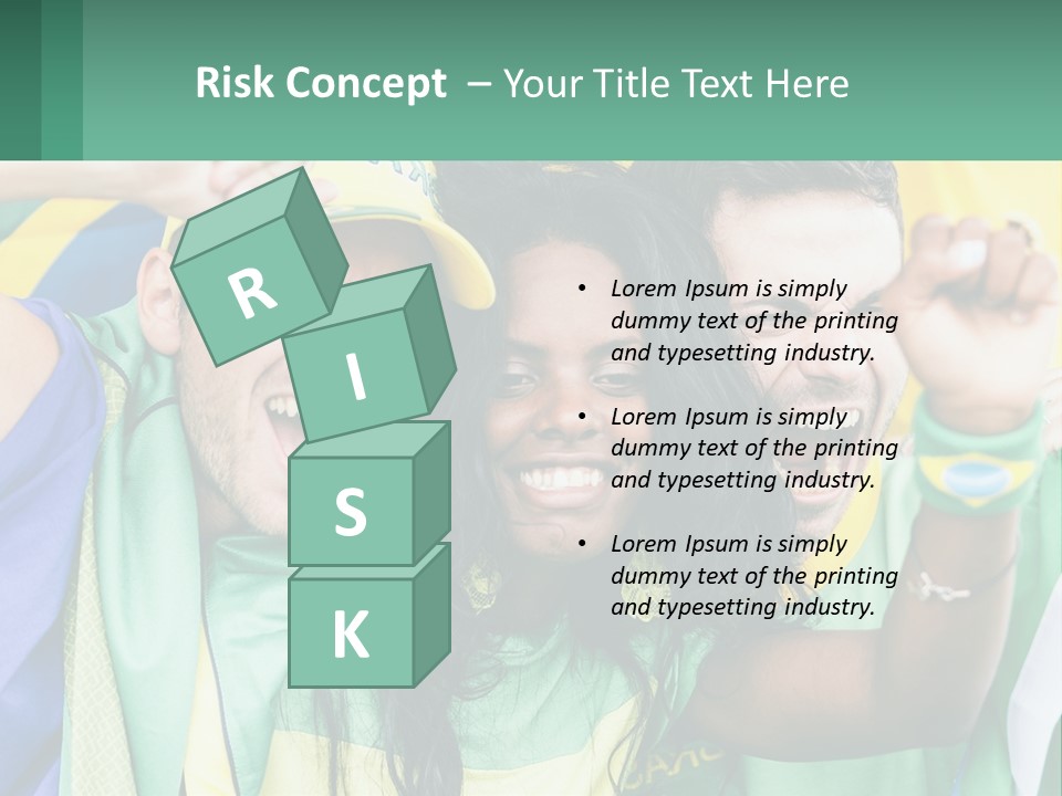 A Group Of People Are Posing For A Picture PowerPoint Template