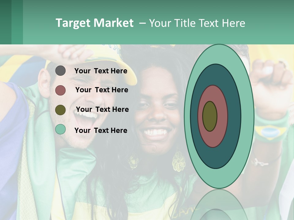 A Group Of People Are Posing For A Picture PowerPoint Template