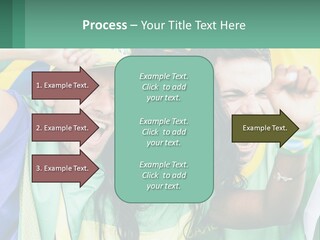 A Group Of People Are Posing For A Picture PowerPoint Template