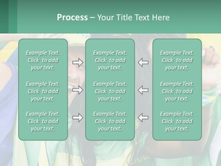 A Group Of People Are Posing For A Picture PowerPoint Template