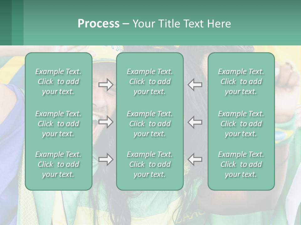 A Group Of People Are Posing For A Picture PowerPoint Template