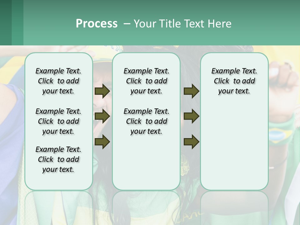 A Group Of People Are Posing For A Picture PowerPoint Template
