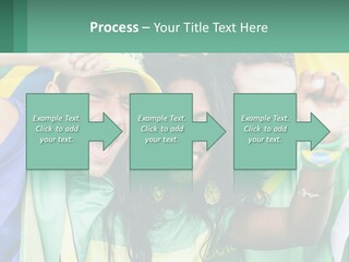 A Group Of People Are Posing For A Picture PowerPoint Template