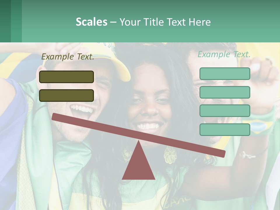 A Group Of People Are Posing For A Picture PowerPoint Template