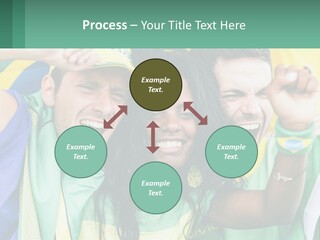 A Group Of People Are Posing For A Picture PowerPoint Template