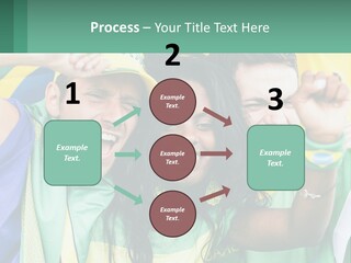 A Group Of People Are Posing For A Picture PowerPoint Template