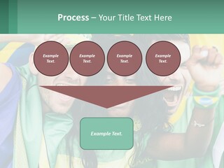 A Group Of People Are Posing For A Picture PowerPoint Template