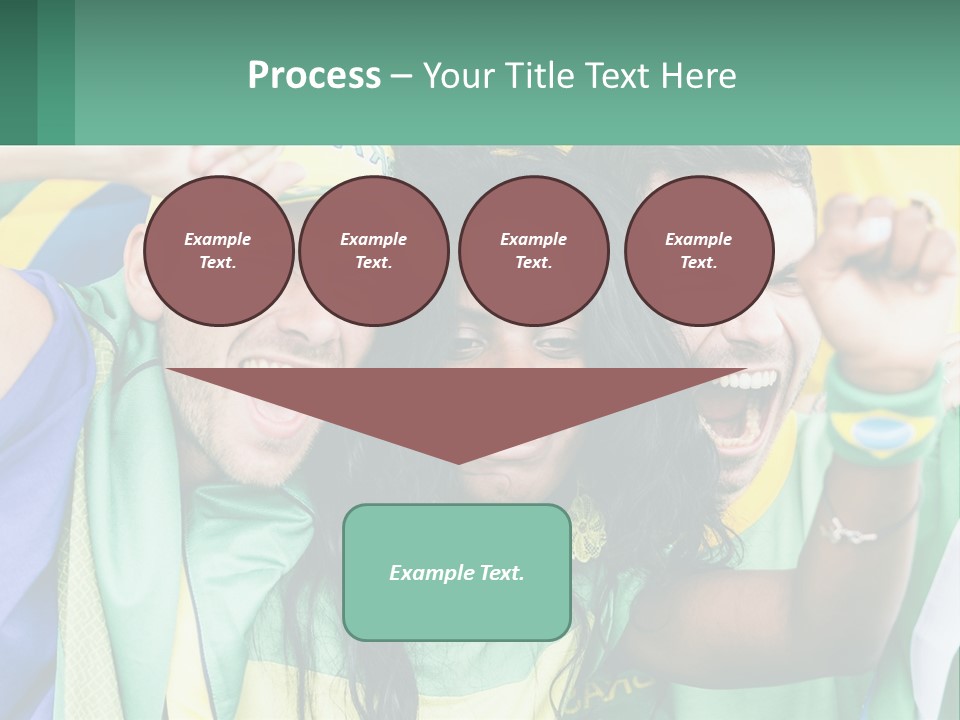 A Group Of People Are Posing For A Picture PowerPoint Template