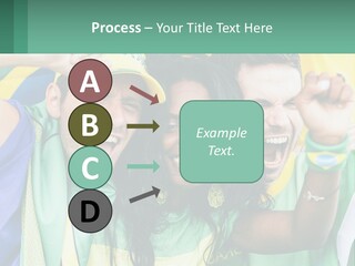 A Group Of People Are Posing For A Picture PowerPoint Template