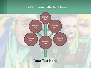 A Group Of People Are Posing For A Picture PowerPoint Template