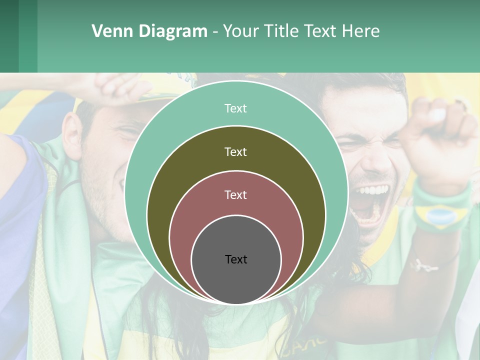 A Group Of People Are Posing For A Picture PowerPoint Template