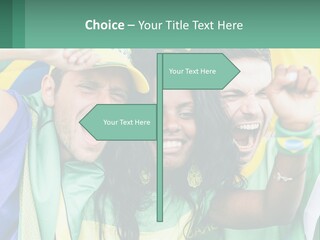 A Group Of People Are Posing For A Picture PowerPoint Template