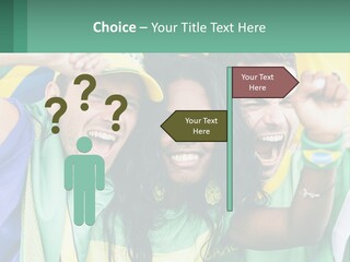 A Group Of People Are Posing For A Picture PowerPoint Template