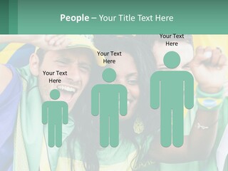 A Group Of People Are Posing For A Picture PowerPoint Template