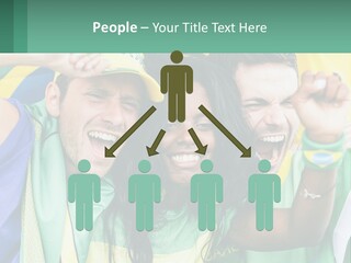 A Group Of People Are Posing For A Picture PowerPoint Template