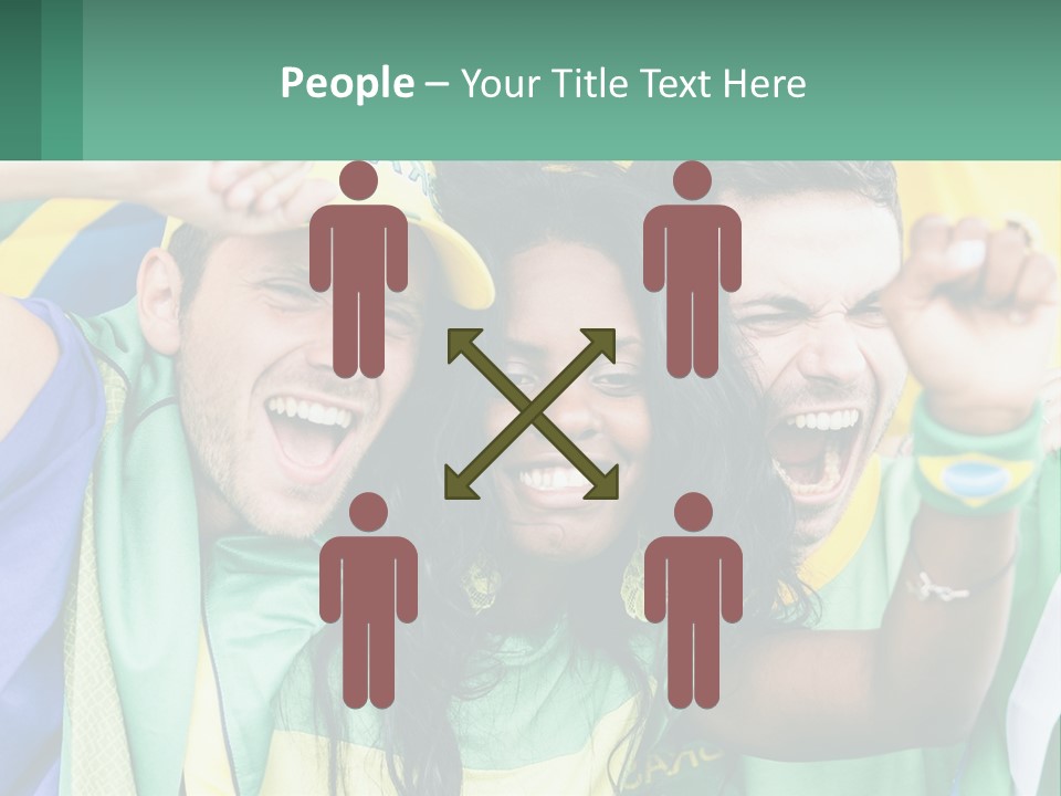 A Group Of People Are Posing For A Picture PowerPoint Template