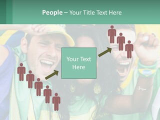 A Group Of People Are Posing For A Picture PowerPoint Template