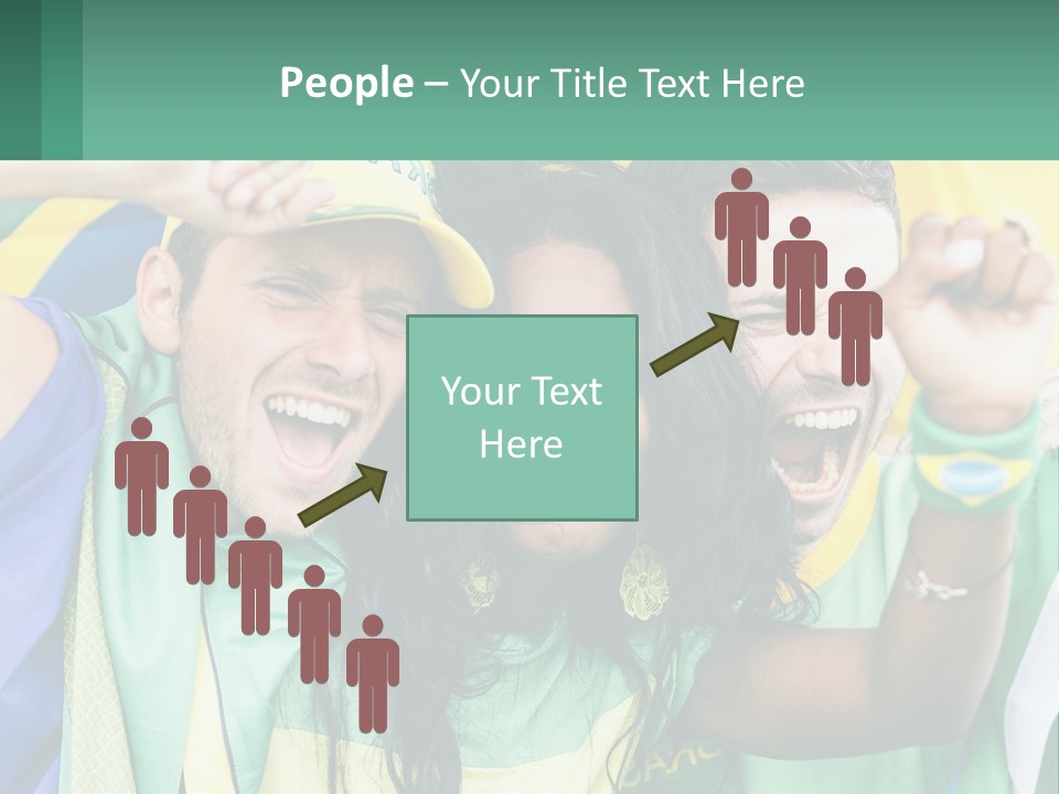 A Group Of People Are Posing For A Picture PowerPoint Template