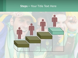 A Group Of People Are Posing For A Picture PowerPoint Template